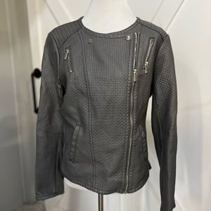 Calvin Klein grey moto jacket